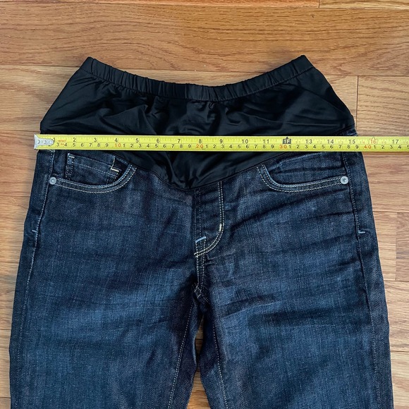 Citizens of Humanity Belly Panel Maternity Flare Bootcut Dark Wash Jeans Sz 27 - Picture 13 of 15